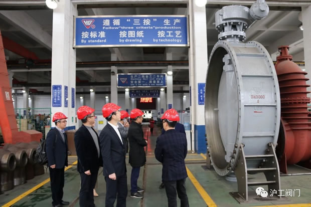 浙江省永嘉縣黨政考察團(tuán)考察上海滬工閥門(mén)廠(圖4)