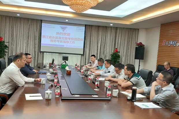 永嘉縣黨政代表團來滬工閥門調研考察(圖1)